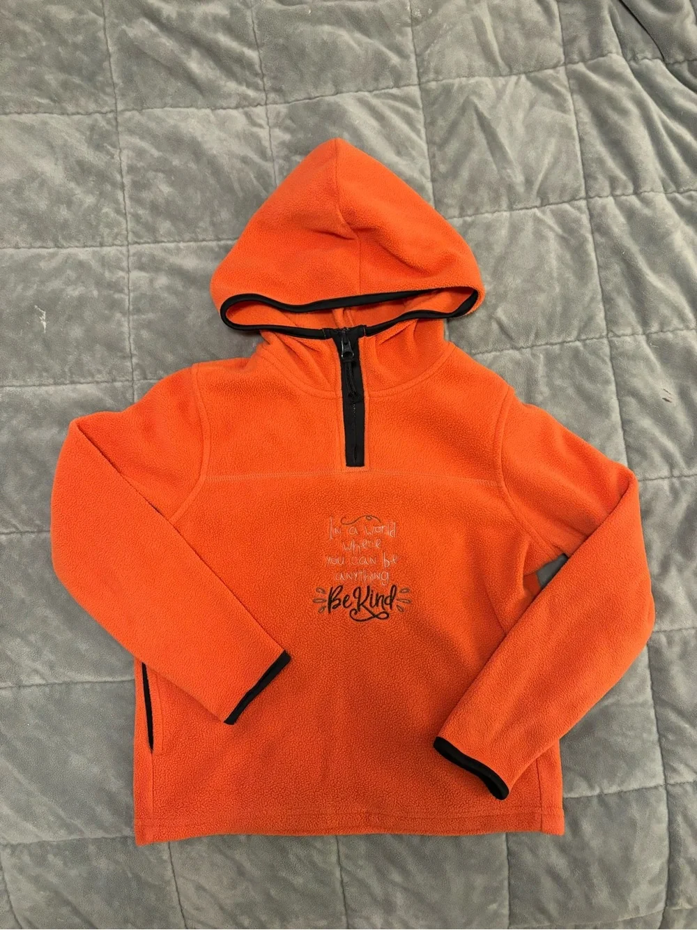 Old Navy Orange Kids Fleece Hoodie Sweatshirt